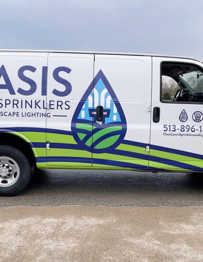 Oasis Lawn Sprinkler Vehicle Wrap